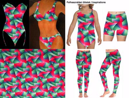 Nyomot mintás lycra anyag